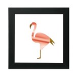 Ficha técnica e caractérísticas do produto Quadro Kapos com Vidro Flamingo 30x30cm - Preto