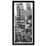 Ficha técnica e caractérísticas do produto Quadro Kapos com Vidro P&B Cidades Times Square Preto - 54x27cm