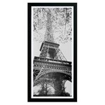 Ficha técnica e caractérísticas do produto Quadro Kapos com Vidro P&B Cidades Torre Eiffel Preto - 54x27cm