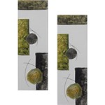 Quadro Par Abstrato Bolas (20x60x6cm) - Uniart