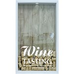 Ficha técnica e caractérísticas do produto Quadro Porta Rolhas de Vinho Wine Tasting 17x27x4cm Branco - Kapos