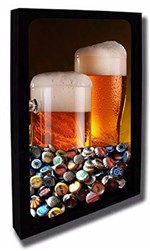 Ficha técnica e caractérísticas do produto Quadro Porta Tampinhas de Cerveja 30cm X 40cm