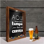 Ficha técnica e caractérísticas do produto Quadro Porta Tampinhas Tempo da Cerveja - Acrilize