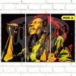 Ficha técnica e caractérísticas do produto Quadro Triplo Decorativo - Bob Marley - Modelo A