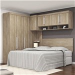 Ficha técnica e caractérísticas do produto Quarto Modulado Casal Módena 5 Peças Composição 3 Demóbile Nogal Touch