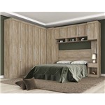 Ficha técnica e caractérísticas do produto Quarto Modulado Casal Módena 7 Peças Composição 10 Demóbile
