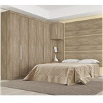 Ficha técnica e caractérísticas do produto Quarto Modulado Casal Módena 7 Peças Composição 5 Demóbile Nogal Touch