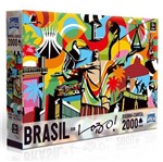 Ficha técnica e caractérísticas do produto Quebra-Cabeça 2000 Peças Brasil por Lobo 2426 Toyster