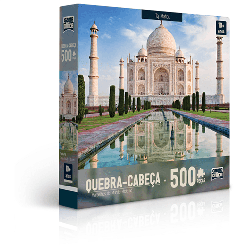 Ficha técnica e caractérísticas do produto Quebra-Cabeça 500 Peças - Maravilhas do Mundo Moderno - Taj Mahal - TOYSTER