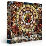Ficha técnica e caractérísticas do produto Quebra-cabeça Arte Sacra Vitral 500 peças