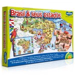 Ficha técnica e caractérísticas do produto Quebra-Cabeça - Brasil e Seus Estados - 82 Peças - Toyster