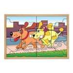 Ficha técnica e caractérísticas do produto Quebra-Cabeça Casal Cachorros 10 Peças - PVC Colorido Carlu Brinquedos - Colorido
