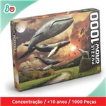 Ficha técnica e caractérísticas do produto Quebra Cabeça Flying Whales Baleias Voadoras 1000 Peças Grow
