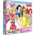 Ficha técnica e caractérísticas do produto Quebra-Cabeça Grandão Princesas Disney 48 Peças - Jak