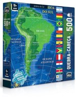 Ficha técnica e caractérísticas do produto Quebra-cabeça Mapa América do Sul 500 Peças - Toyster
