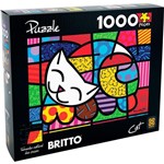Ficha técnica e caractérísticas do produto Quebra Cabeça Puzzle 1000 Peças Romero Britto Cat Grow