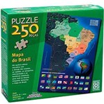 Ficha técnica e caractérísticas do produto Quebra Cabeça Puzzle 250 Peças Mapa do Brasil - 01706 Grow