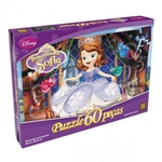 Ficha técnica e caractérísticas do produto Quebra-cabeça / Puzzle 60 peças - Princesinha Sofia - 03068 | Grow