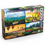 Quebra Cabeça Puzzle 6000 Peças Vinhos do Mundo - Grow