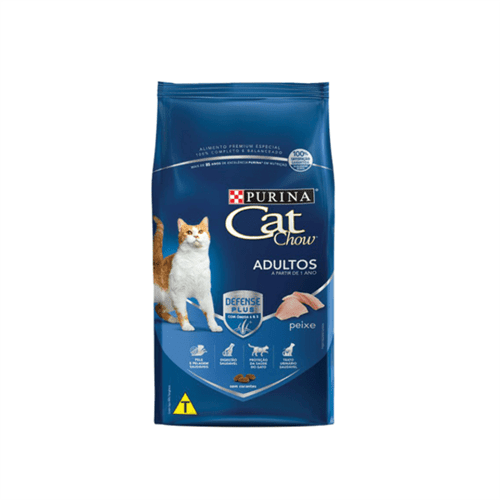 Ficha técnica e caractérísticas do produto Ração Cat Chow Adultos Peixe 1 Kg