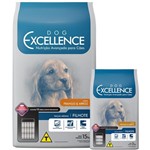 Ficha técnica e caractérísticas do produto Ração Dog Excellence Raça Médias Filhotes Frango/arroz 15kg