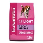 Ficha técnica e caractérísticas do produto Ração Eukanuba Light para Cães de Raças Médias