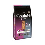 Ficha técnica e caractérísticas do produto Ração Golden Duo para Cães Adultos Sabor Salmão com Ervas e Cordeiro com Arroz - 15Kg
