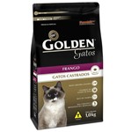Ficha técnica e caractérísticas do produto Ração Golden Gatos Adultos Castrados Sabor Frango 10 K