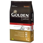Ficha técnica e caractérísticas do produto Ração Golden para Gatos Adultos Sabor Carne 1kg - Premier