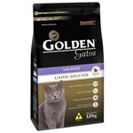 Ficha técnica e caractérísticas do produto Ração Golden para Gatos Adultos Sabor Salmão 1 Kg