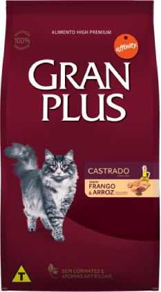 Ficha técnica e caractérísticas do produto Ração Gran Plus Gato Castrado Frango&Arroz - 1Kg - FR233327-1