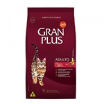 Ficha técnica e caractérísticas do produto Ração Gran Plus Gatos Adulto Carne e Arroz 3kg - Guabi