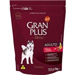 Ficha técnica e caractérísticas do produto Ração Gran Plus Menu Carne e Arroz para Cães Adultos - 3 Kg
