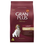 Ficha técnica e caractérísticas do produto Ração Guabi Gran Plus Menu Light Frango e Arroz para Cães Adultos