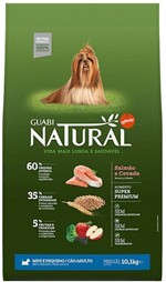 Ficha técnica e caractérísticas do produto Guabi Natural Cães Adultos Mini Salmão 2,5kg