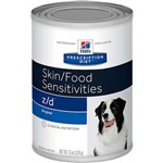 Ficha técnica e caractérísticas do produto Ração Hills Canine Prescription Diet Z/D Lata - 370 G - Hill's