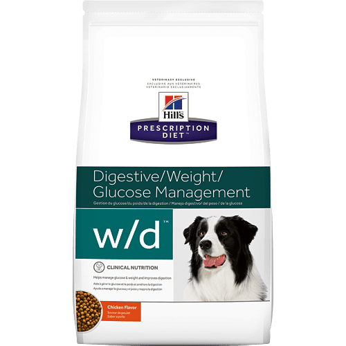 Ficha técnica e caractérísticas do produto Ração Hills W/D Prescription Diet Canine Low Fat Diabetic - Gastrointestinal Health – 3,8Kg 3,8kg