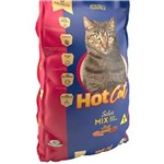 Ficha técnica e caractérísticas do produto Ração Hot Cat Mix Gatos Adultos e Filhotes 25Kg