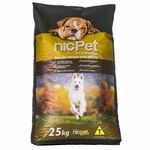 Ficha técnica e caractérísticas do produto Ração Nic Pet Premium Para Cães Adultos - 25kg