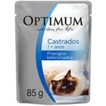 Ficha técnica e caractérísticas do produto Ração Optimum Sachê Frango para Gatos Adultos Castrados