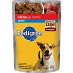 Ficha técnica e caractérísticas do produto Ração para Cães Adulto - Carne ao Molho (100Gr) - Pedigree