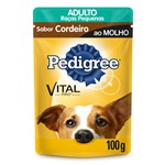 Ficha técnica e caractérísticas do produto Ração Pedigree Sachê Cordeiro ao Molho para Cães Adultos de Raças Pequenas