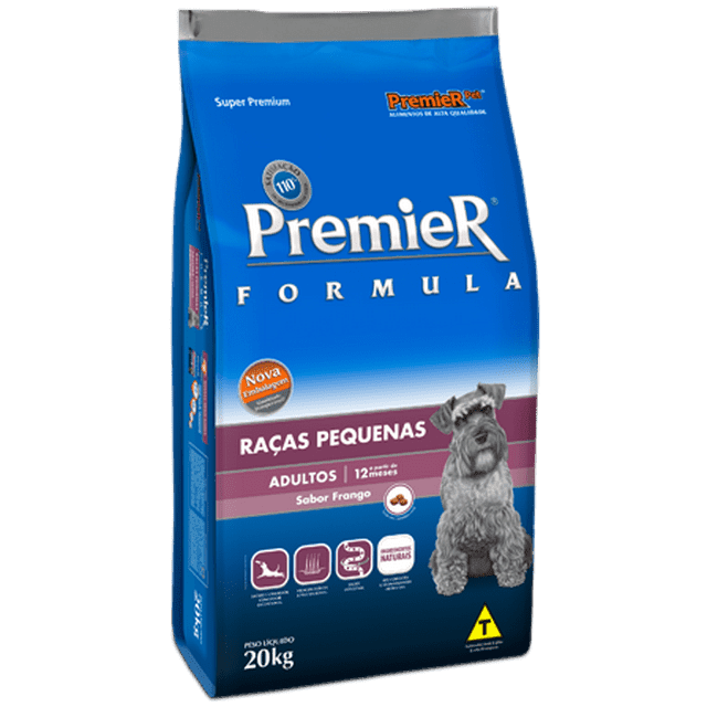 Ficha técnica e caractérísticas do produto Ração Premier Fórmula para Cães Filhotes de Raças Pequenas (20 Kg)