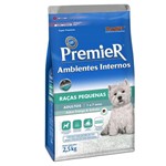 Ficha técnica e caractérísticas do produto Ração Premier Pet Ambientes Internos Cães Adultos Raças Pequenas 2,5kg