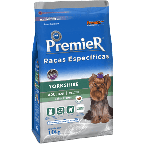 Ração Premier Cães Yorkshire Adulto 7,5kg