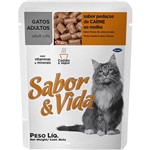 Ficha técnica e caractérísticas do produto Ração Sabor & Vida para Gatos Adultos Carne Sachê 85g