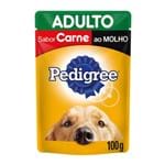 Ficha técnica e caractérísticas do produto Ração Úmida para Cachorro Adulto Pedigree Sabor Carne ao Molho Sachê 100G