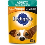 Ficha técnica e caractérísticas do produto Ração Úmida Pedigree Sachê Frango ao Molho para Cães Adultos de Raças Pequenas - 100 G