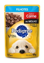 Ficha técnica e caractérísticas do produto Ração Úmida Pedigree Sachê VitalPro Carne ao Molho para Cães Filhotes