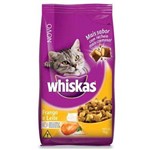Ração Whiskas Frango e Leite para Gatos Adultos - 1kg